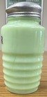 Vintage Jeannette Glass Company Jadeite  beehive   ribbed  Flour Shaker