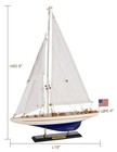 Sailingstory Wooden Sailboat Model Ship Sailing Boat Yacht Decor Enterprise 1   
