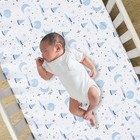 Lambs   Ivy Little Skipper Cotton Nautical Sailboat Fitted Crib toddler Sheet
