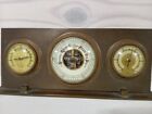 Vintage Brass Weather Station Barometer Thermometer Hygrometer West Germany