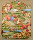 Clothes Pin Bag Roosters Sunflowers Farm Hens Floral  Laundry Handmade
