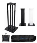 2 Rockville Rtp82b 8 Ft  Black Or White Totem Moving Head Light Stands scrim bag