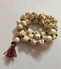 Gomukh   Goddess Kali Nar Mund Mala Rosary Carved Skull 54 1 10mm Prayer Beads