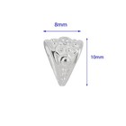 1pc Sterling Silver Pendant Bail Connector Slider 8x10mm  97783