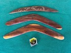 Vintage Boomerang Classic Mulgawood Hand Carved  Australian Made 20 