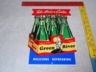 Vintage Green River Soda 6 Pack Of Bottles 12  Metal Die-cut Gasoline   Oil Sign