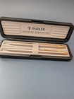 Parker Pen   Pencil Set With Parker Case  White gold Tone