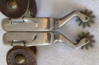 Quality Stainless Steel Western Spurs   Straps show train trail ranch 3 4  Band