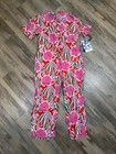 Dvf Jumpsuit Pink Floral Flowers Pockets Girl s M 8 Diane Von Furstenberg