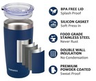 Travel Coffee Tumbler 20 Oz  Insulated Mug With Lid  Stainless Steel Cup For    