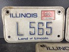 Vintage Illinois Motorcycle License Plates 1980s  L Z X Lot General Store