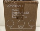 Jonathan Y Louis 25 In  3-light Brass Gold Vanity Light Frosted Glass Jyl3536a