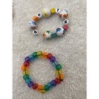 Set Of 7 Kids Costume Jewelry Necklace Bracelet Beads Bff I Love You Assortment