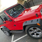 For 97-06 Jeep Wrangler Tj 7  Wide Pocket Extended Fender Flares Kit Black 6pc