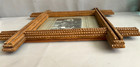 Victorian Austria Tramp Art Photo Frame Hand Carved Steyr Original Family Photo