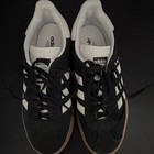 Adidas Gazelle Black white Gum Sole Low Top Lace-up Sneakers Size 6