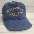 Vintage Oklahoma City Police Department Okc Rope Hat Zipper Strap Okcpd Clean