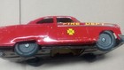Marusan Kosuge Modern Toys Japan 1950s Tin Friction 8 5  Fire Dept Chief N  1
