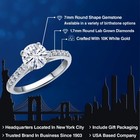 10k White Gold Engagement Ring Forever One Ghi Moissanite From Charles  