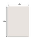 Textured White 16x20 Backing Board - Uncut Photo Mat Board