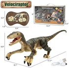 Rc Dinosaur Velociraptor With Light And Sound Remote Control Robot Figure Toys
