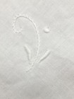 Lot Of 12 Vintage White Cotton Embroidered  Napkins