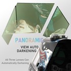 Panoramic View Auto Darkening Welding Helmet true Color 6 Arc Sensor Welder Mask
