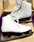 Dbx Womens Figure Ice Skates Size 8 White Blade Protectors Included New In Box