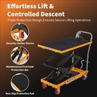330 500 770 1100 Lbs Hydraulic Lift Table Cart  single double Scissor Lift Table