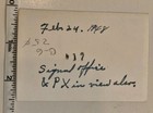 Vintage Photo Army Base Signal Office Px Post Exchange Snow Winter Feb 24 1948