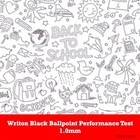 Writon Retractable Ballpoint Pens  Comfort Grip  1 0mm Medium Point Ink  Black