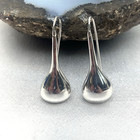 Taxco Mexico Sterling Silver 925 Teardrop Dangle Earrings Repair Or Scrap 10 6 G