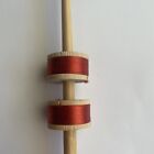 2 Vintage Belding Corticelli Silk Thread Buttonhole Twist Spools D Red Fly Fish