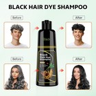 Black Hair Dye Shampoo 3 In 1  150ml Hair Color Shampoo For Women Men Gray Cover