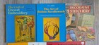 Lot Of 6 Vintage Crewel Embroidery Pattern Books Nice 