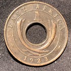 1923 British East Africa 1 Cent Bronze Coin - Vf  very Fine  Condition