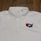 Rudis Wrestling Mens Team Usa White Short Sleeve Stretch Polo Shirt Size  2xl
