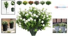Artificial Flowers Outdoor Uv Resistant Plant Set Wedding Home Garden Decor