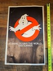 Vtg 1984 Ghostbusters Original Movie Teaser Cardboard Backed Poster 