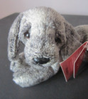 New  Russ Berrie Luv Pets Keats Gray Plush Puppy Dog Miniature Stuffed Animal