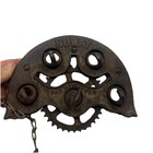 Antiq Nuway 4-head Cast Iron Rope Maker Farm Tool Pat App   d For Smiley Face Spin