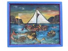 Haitian Vodou Painting   Shipwreck Offering To Loa La Sirene By Patrick Paulotte
