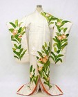 Women   s Puresilk Furisode Vintage Geisha Japan Kokuho Tsubaki