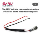 Earu 6 8 10 12 14mm Ip65 Led Pilot Indicator Light Metal Signal Lamp Ac dc