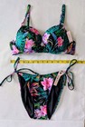 Victorias Secret Swim 2pc Set 34c Sexy Tee Push-up Add 1 Cup medium Cheeky 