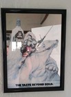 Vintage Rumple Minze Peppermint Schnapps Wood Frame Bar Mirror 22x17 Polar Bear 