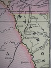 Original 1897 Antique Map West Texas Amarillo El Paso Fort Davis Midland Marfa