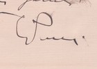Giacomo Puccini - Autograph Letter Signed