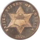1873 Proof Three Cent Silver - Pcgs Pr-63 Cam  Cameo  Looks Gem  Premium Quality