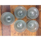 Tupperware 754-28 Custard Ice Cream Dessert Bowls Gray Plastic Stackable No Lids